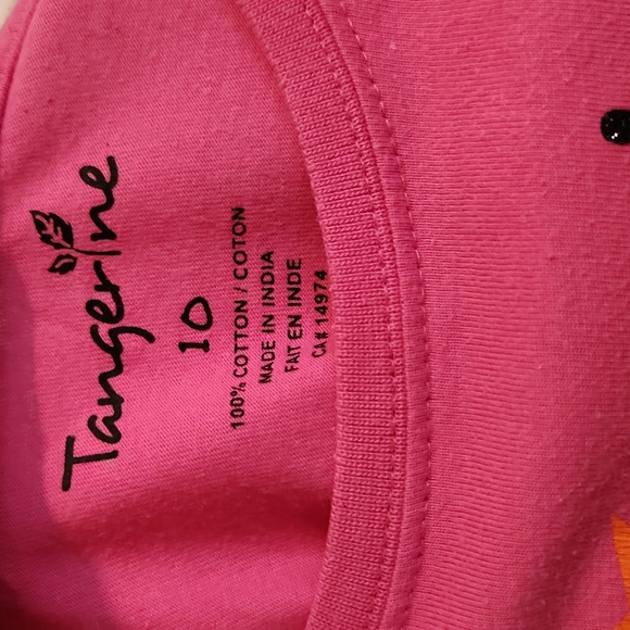Skull Tangerine Kids top (pink) - Picture 4 of 4